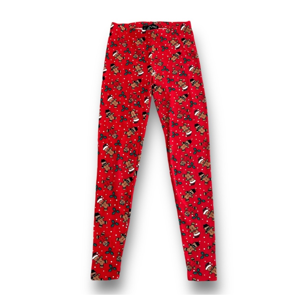 Derek Heart Gingerbread Christmas Leggings Size XS